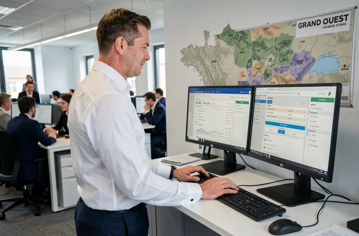 Courtier Courteam basé à Caen gérant des dossiers de financement pour la région Grand Ouest