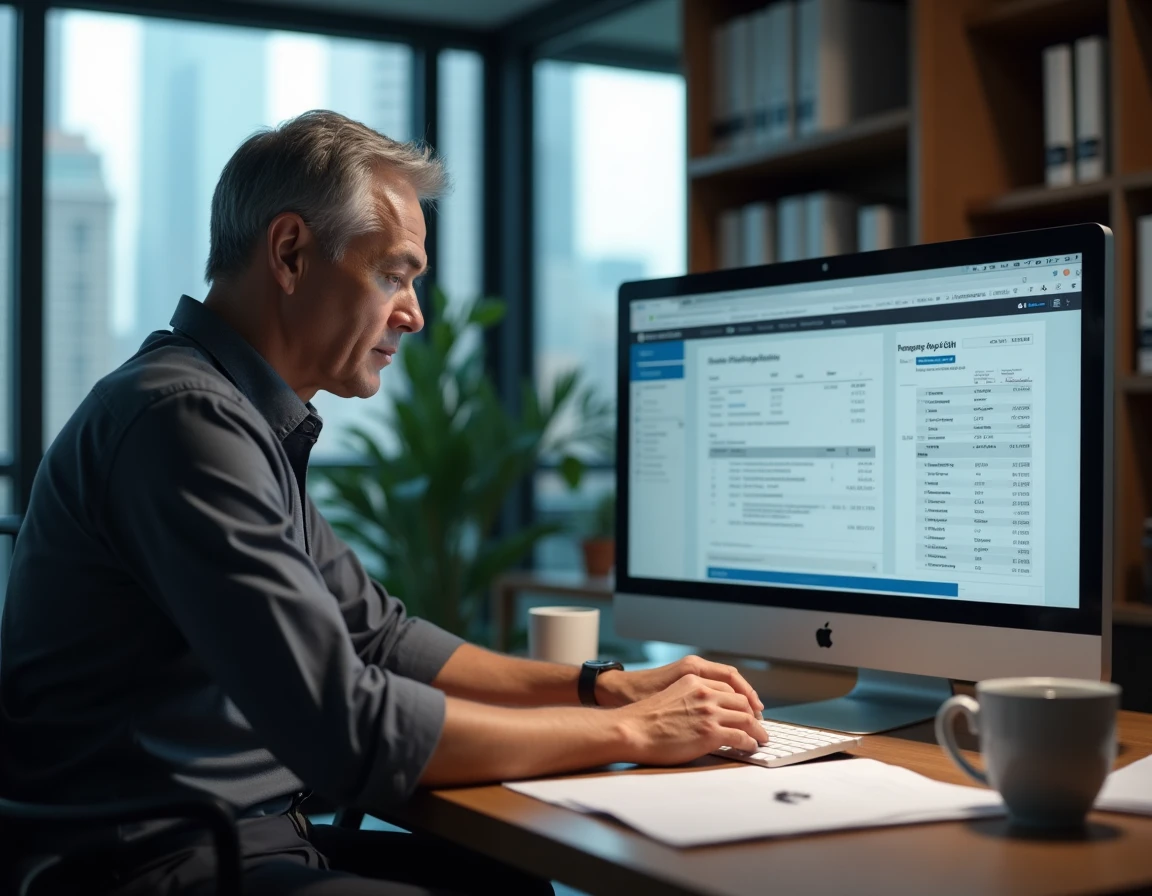 Responsable RH consultant un tableau de bord de gestion des bulletins de salaire sur myarkevia